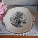 Gave gebakschaal schaal Landschap Societe Ceramique, Antiek en Kunst, Antiek | Servies los, Ophalen of Verzenden