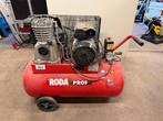 RODA professional compressor 2pk, Doe-het-zelf en Verbouw, Compressors, Ophalen, 6 tot 10 bar, Zo goed als nieuw, 25 tot 100 liter