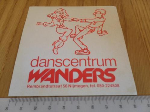 sticker Nijmegen danscentrum MANDERS Rembrandtstraat 56, Verzamelen, Stickers, Zo goed als nieuw, Bedrijf of Vereniging, Ophalen