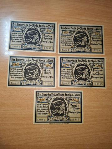 Duits/ Pools Notgeld Stolp Noodgeld Konto E beschikbaar voor biedingen