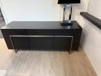 Dressoir Vision zwart 182x55x72 Bert Plantagie, Huis en Inrichting, Kasten | Dressoirs, Gebruikt, Met deur(en), 150 tot 200 cm