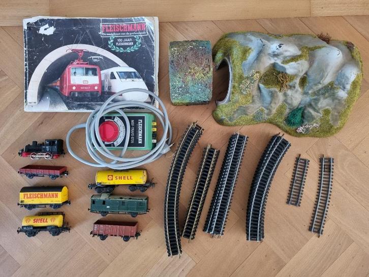 fleischmann startset met extra's, Hobby en Vrije tijd, Modeltreinen | H0, Gebruikt, Treinset, Gelijkstroom, Fleischmann, Ophalen of Verzenden