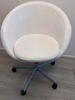 Witte Draaistoel - Modern Design, Huis en Inrichting, Ophalen, Kunststof, Gebruikt, Wit