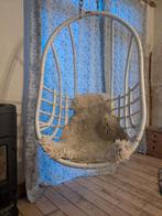 Hangstoel van Sissy Boy, wit rotan egg chair, Ophalen, Wit, Boho, Zo goed als nieuw