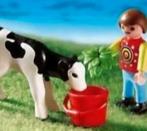 Playmobil 4624 jongen met kalfje, Ophalen of Verzenden, Zo goed als nieuw, Complete set