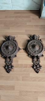 2x Antieke engelen wand kandelaars, Antiek en Kunst, Ophalen of Verzenden