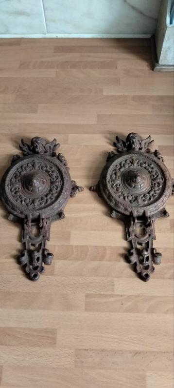 2x Antieke engelen wand kandelaars  beschikbaar voor biedingen