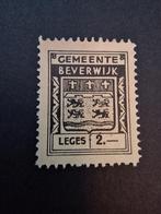 Legeszegel Beverwijk Nederland, Postzegels en Munten, Ophalen of Verzenden