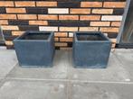 2x Plantenbakken - Grijs, Ophalen, Gebruikt