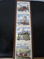 4 mooie tegeltjes scheepvaart Rotterdam 31/8,5 cm, Ophalen of Verzenden