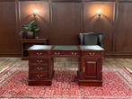 Klassiek Engels bureau (partnerdesk) #602, Huis en Inrichting, Ophalen of Verzenden, Zo goed als nieuw, Bureau