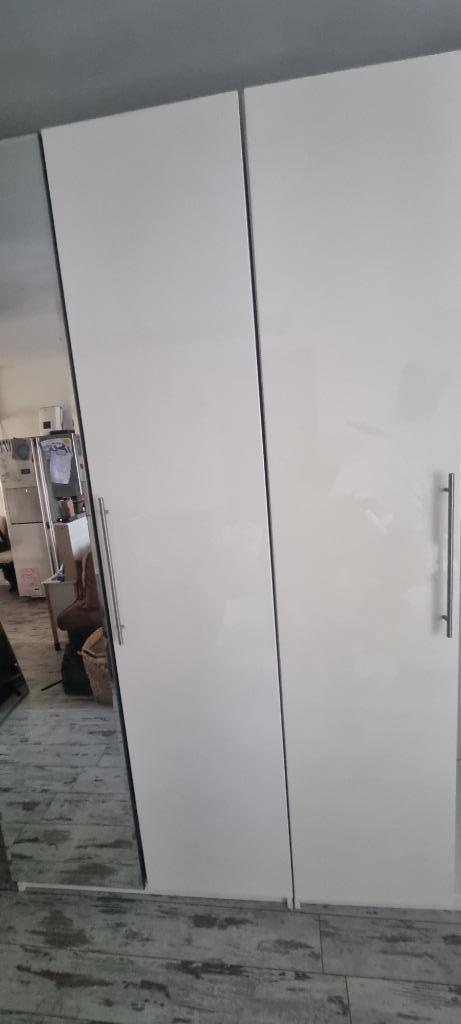 Witte Ikea Pax kast set 2 x 58x100x236 cm, Huis en Inrichting, Kasten | Kledingkasten, 200 cm of meer, 50 tot 75 cm, Met lade(s)