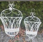 Set van twee Brocante Muur Plantenbakken Bloembakken Rekjes, Ophalen of Verzenden, Nieuw
