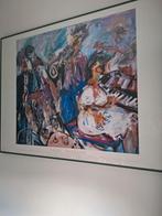 Jazz session poster in lijst, Verzamelen, Posters, Ophalen, Gebruikt, Met lijst, Rechthoekig Liggend