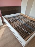 Tweepersoonsbed 160x200, Huis en Inrichting, Slaapkamer | Bedden, Ophalen, Wit, Tweepersoons, Zo goed als nieuw