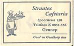 TW1108 Gennep Straatex Cafetaria Spoorstraat nu de Klok, Nederland, Verzenden