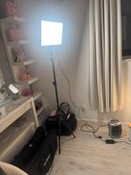 2x LED Videolampen set met Statieven, Ophalen of Verzenden, Nieuw, Lamp of Flitsset