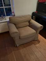 Beige fauteuil (gratis af te halen), Gebruikt, Landelijk, Stof, 75 tot 100 cm