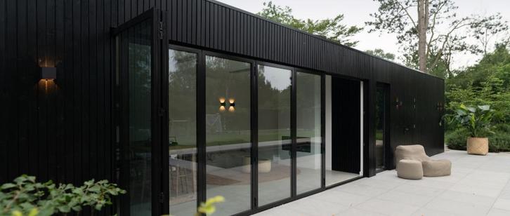 Rhombus-profiel zwart gespoten, 28mm dik! €3,95 per meter!, Tuin en Terras, Palen, Balken en Planken, Nieuw, Planken, 250 cm of meer