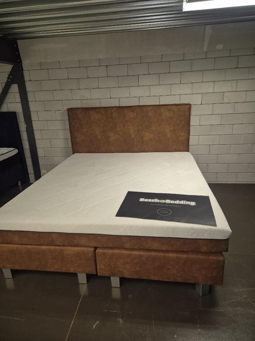 boxspring outlet leegverkoop, laagste prijs vanaf € 100, Huis en Inrichting, Slaapkamer | Boxsprings, Nieuw, 180 cm, 200 cm, Tweepersoons