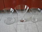 vaas / glas voor biedermeier - boeket - 3 varianten, Minder dan 50 cm, Glas, Ophalen of Verzenden, Zo goed als nieuw