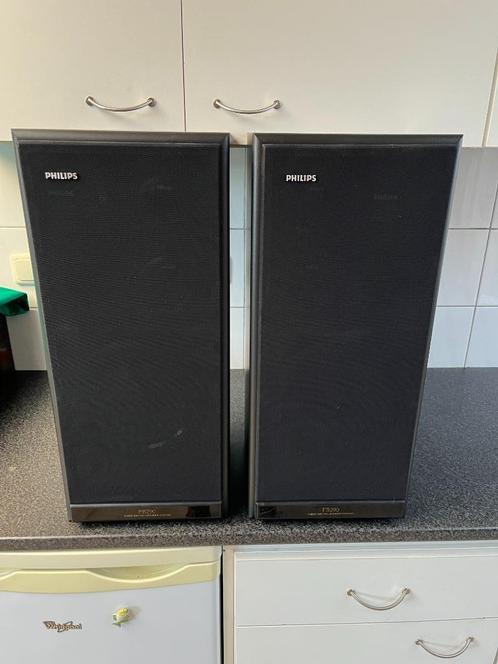 LEES TEXT AUB.  Philips FB290 luidsprekers , boxen  speakers, Audio, Tv en Foto, Luidsprekers, Gebruikt, Front, Rear of Stereo speakers