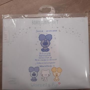 Woezel & Pip Borduurpakket met Versje - Nieuw beschikbaar voor biedingen