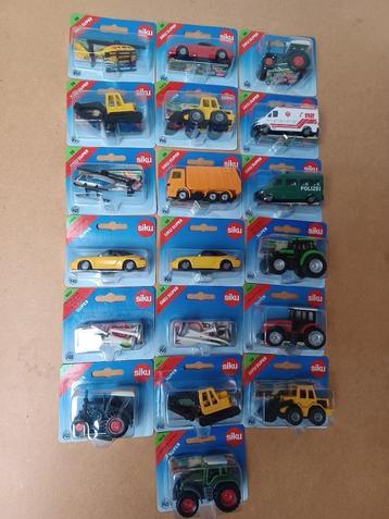Partij van 19 Siku voertuigen beschikbaar voor biedingen