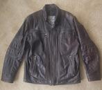 Donkerbruine Leren Jas / Jack C&A maat L | Echt Leer, Kleding | Heren, Jassen | Winter, Maat 52/54 (L), Bruin, Gedragen, C&A