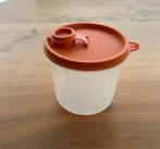 Vintage grote Tupperware strooipot met oranje deksel, Ophalen of Verzenden, Zo goed als nieuw, Oranje, Bus of Trommel