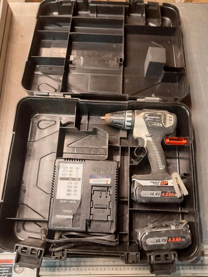 Accuboor-machine, kitpistool en boorhamer van Panasonic, Doe-het-zelf en Verbouw, Gereedschap | Boormachines, Gebruikt, Boor- en Schroefmachine