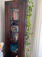 Eiken vitrinekast, Huis en Inrichting, Kasten | Vitrinekasten, Ophalen of Verzenden, Gebruikt, 25 tot 50 cm, 200 cm of meer