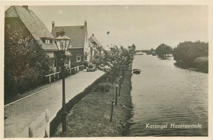 701334039 Hazerswoude Katsingel, Verzamelen, Ansichtkaarten | Nederland, Zuid-Holland, Voor 1920, Verzenden
