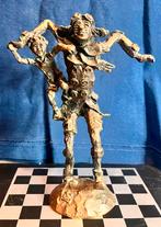 Bronzen Cliniclowns beeldje (15x11,5x5cm), Antiek en Kunst, Ophalen of Verzenden, Brons