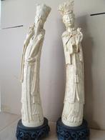 Vintage Chinese beelden man en vrouw China Voet beschadigd, Antiek en Kunst, Ophalen of Verzenden