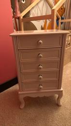 Mooie licht roze antieke kast, Huis en Inrichting, Kasten | Ladekasten, Minder dan 50 cm, 5 laden of meer, Ophalen of Verzenden