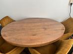 Mango eettafel & 4 velvet stoelen, Huis en Inrichting, Tafels | Eettafels, Ophalen, Zo goed als nieuw, Rechthoekig, 50 tot 100 cm
