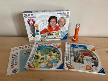Tiptoi startset wereldatlas + pen + boek Engels beschikbaar voor biedingen