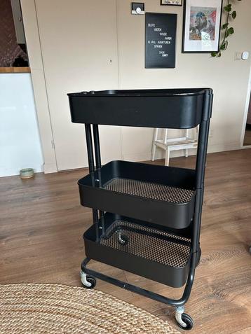 IKEA RÅSKOG Trolley - Zwart beschikbaar voor biedingen