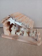 Kersstal / kribbe  Hout met verlichting, Ophalen of Verzenden, Nieuw