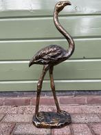 Flamingo antiekgoud beeld tuin brons vijver zwembad dier, Tuin en Terras, Ophalen, Nieuw, Kunststof, Dierenbeeld