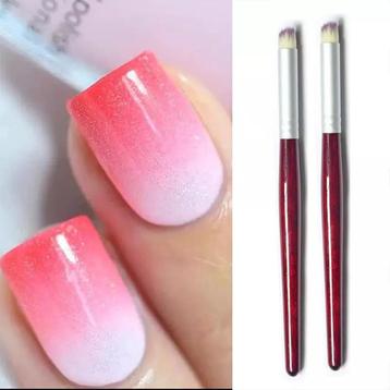 1x Bevel Gradiënt Pensele Houten Ombre Penseel. Nail art. beschikbaar voor biedingen