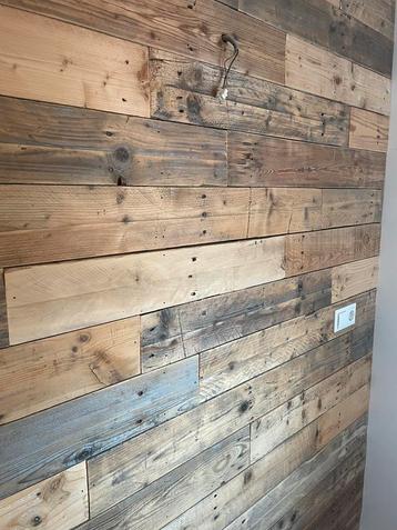 Sloophout Planken - 9m2 Wandbekleding beschikbaar voor biedingen