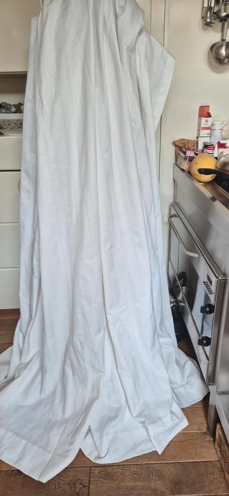 Dedar peperduur luxe design gordijn 188 225 wit ingeweven, Huis en Inrichting, Stoffering | Gordijnen en Lamellen, Zo goed als nieuw