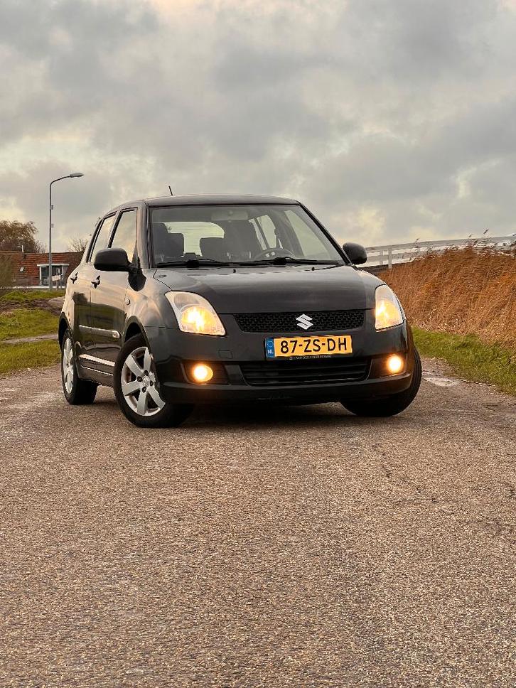 Suzuki Swift 1.3, 2008 Zwart, lage km stand 108.xxx km, Auto's, Suzuki, Particulier, Swift, Benzine, Euro 4, C, Hatchback, Handgeschakeld