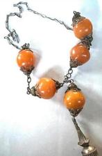 Antieke Berber filigrain ketting, Gebruikt, Overige kleuren, Ophalen of Verzenden, Overige materialen