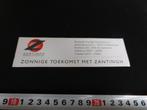 sticker Rijsenhout Aalsmeer Zantingh Energie Systemen bv, Ophalen, Zo goed als nieuw, Bedrijf of Vereniging