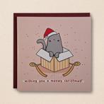 Meowy Christmas cat - Wenskaart, Diversen, Wenskaarten, Verzenden, Nieuw