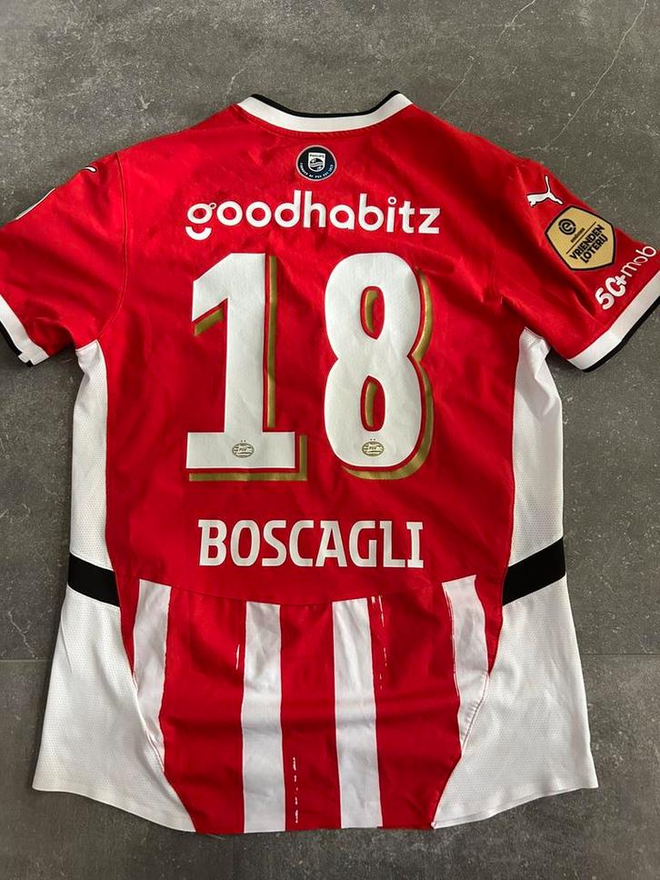 Wedstrijdgedragen Shirt Olivier Boscagli – PSV, Sport en Fitness, Voetbal, Shirt, Ophalen of Verzenden