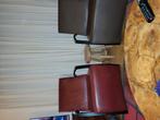 Fauteuil Flor, bruin leer, Ophalen, Zo goed als nieuw, 50 tot 75 cm, Leer